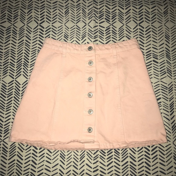 Dresses & Skirts - TRADED Blush pink denim skirt